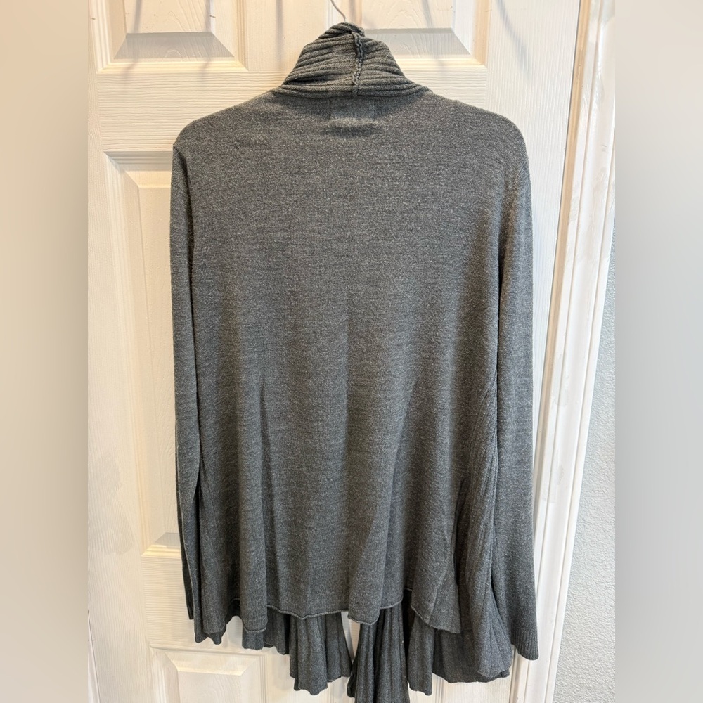 Debbie Morgan Charcoal Open Front Cardigan - Picture 4 of 10